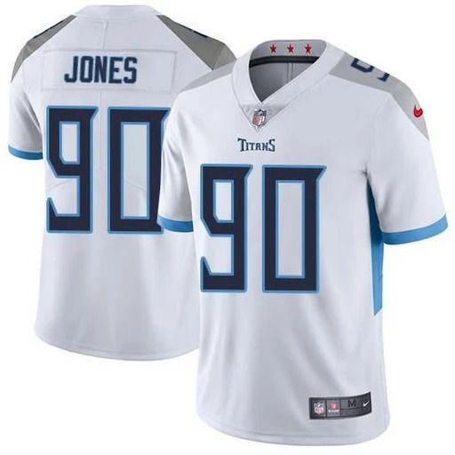 Men Tennessee Titans 90 DaQuan Jones Nike White Vapor Limited NFL Jersey